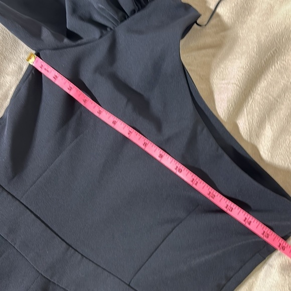 Zara Black One Shoulder Balloon Sleeve Jumpsuit NWT Size M Back Zip Chic - Picture 7 of 11